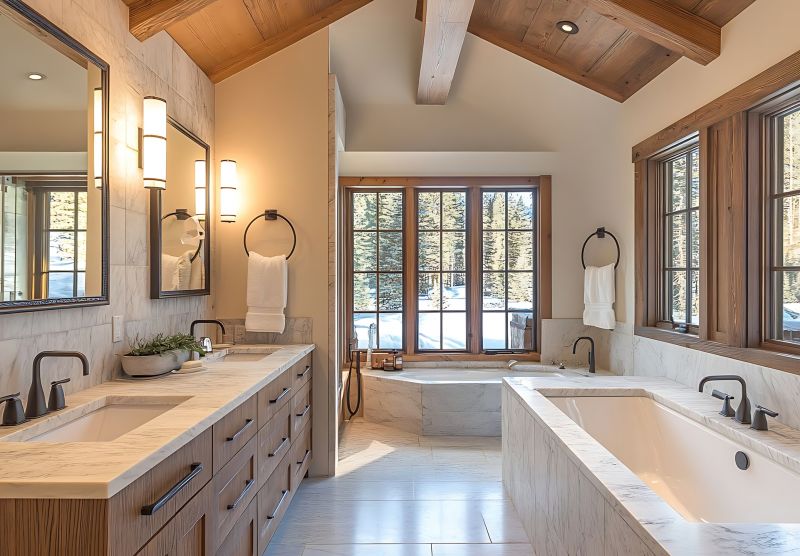 Spacious Master Bathroom Layouts
